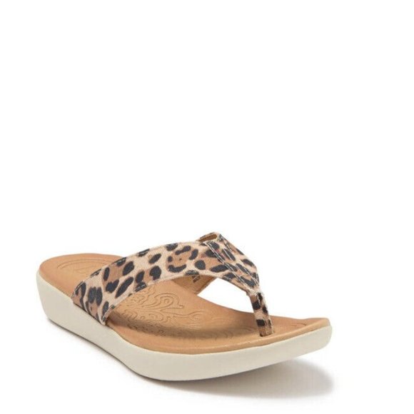 B.O.C. Aimee  Flip-Flop Thong Sandals Tan Leopard Print Tan Size 6 New In Box - Picture 14 of 14